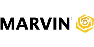 Marvin door manufacturer logo — certified installer Royalty Roofing