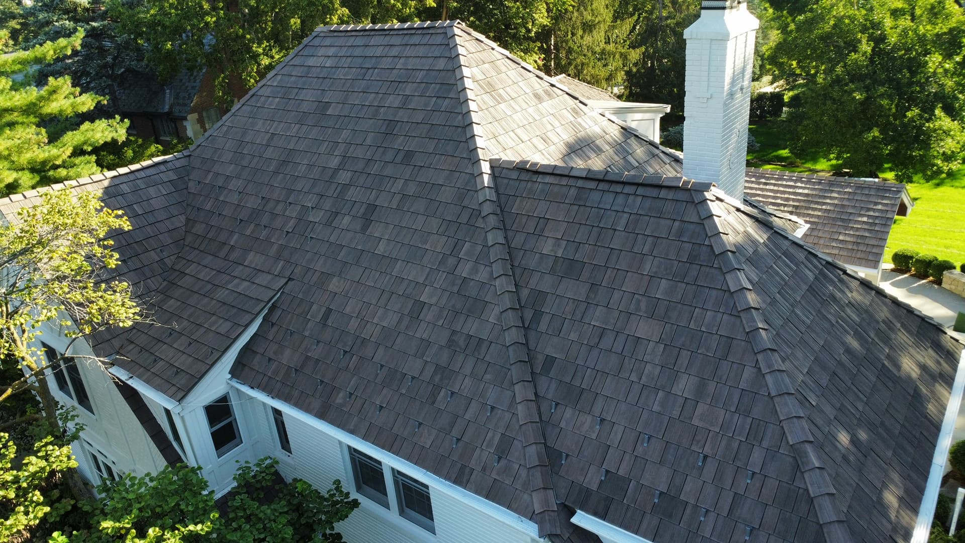 Brava Roof Tile roofing shingles installed on Omaha home by Royalty Roofing and Siding