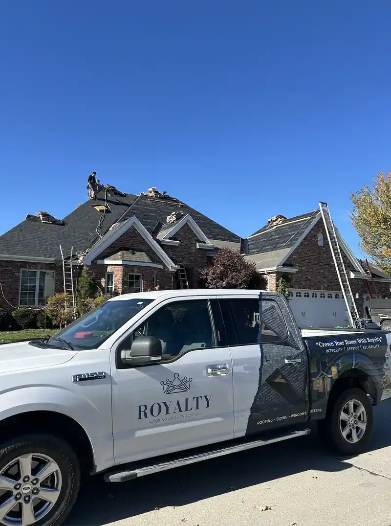 Royalty Roofing team at work in Omaha